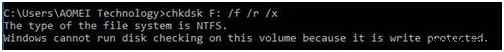 কিভাবে উইন্ডোজ এই ভলিউমে ডিস্ক চেকিং চালাতে পারে না কারণ এটি রাইট সুরক্ষিত