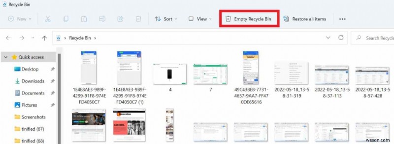উইন্ডোজ 11 এ রিসাইকেল বিন খালি করার 6 উপায়
