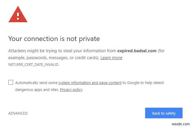 Chrome এ NET::ERR_CERT_DATE_INVALID ত্রুটি কিভাবে ঠিক করবেন?