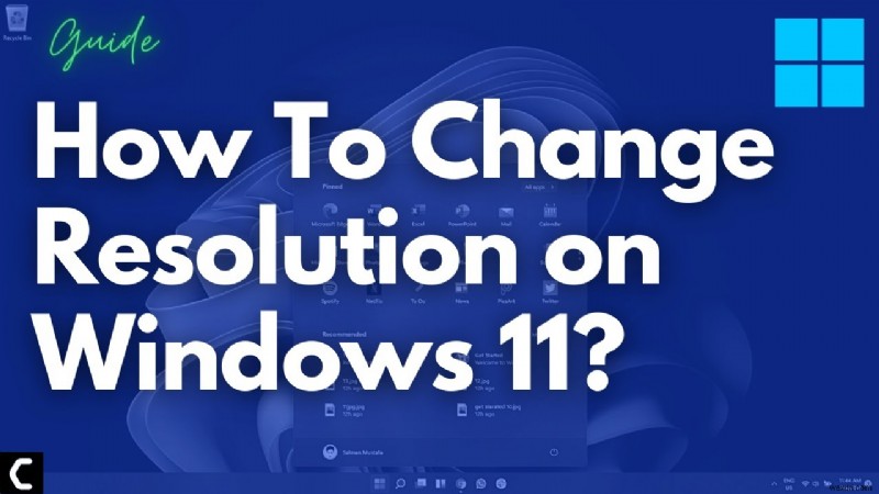 Windows 11 এ রেজোলিউশন কিভাবে পরিবর্তন করবেন