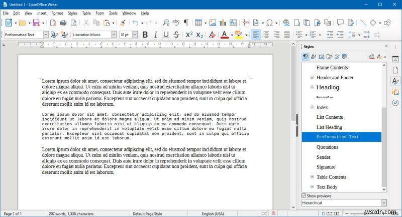 LibreOffice 7.0 - শব্দগুলি খুব অপ্রয়োজনীয়