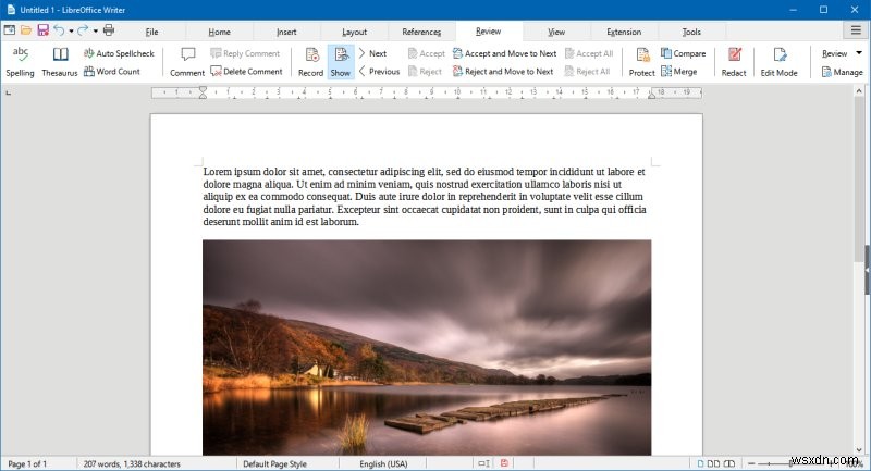 LibreOffice 7.0 - শব্দগুলি খুব অপ্রয়োজনীয়