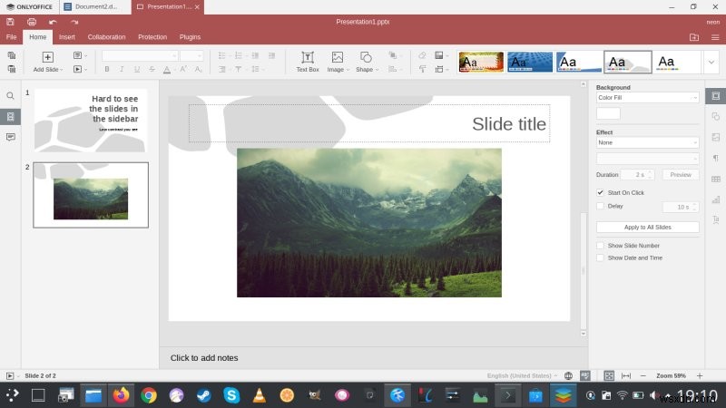 OnlyOffice Desktop Editors 5.5.1 - ভাল কিন্তু আরও ভাল হতে পারে