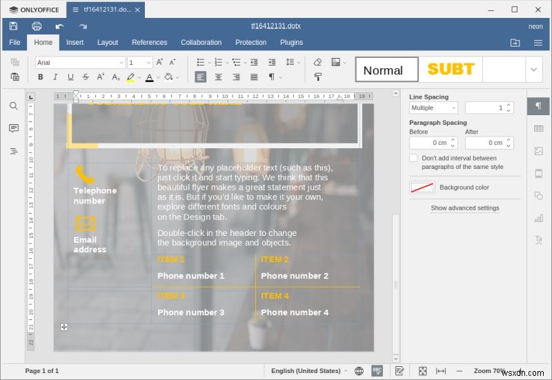 OnlyOffice Desktop Editors 5.5.1 - ভাল কিন্তু আরও ভাল হতে পারে