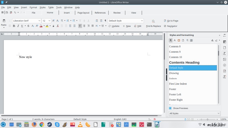LibreOffice শৈলী - আমার স্টাইল হল বোম দিদি বম দি দেং
