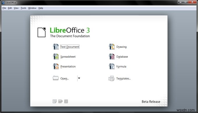 LibreOffice - একটি শুরু