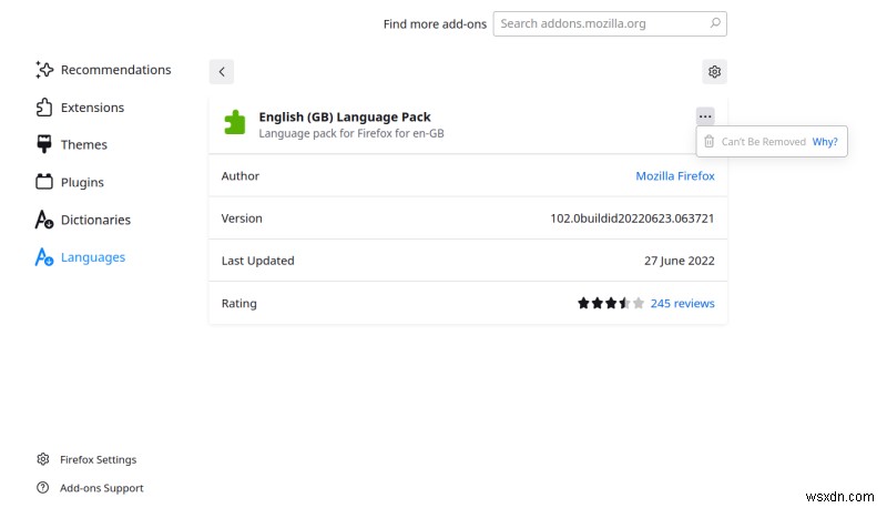 Firefox, ভাষা প্যাক এবং কিভাবে সরানো যায়