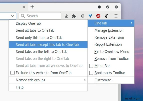 Firefox OneTab - সেগুলিকে শাসন করার জন্য একটি ট্যাব