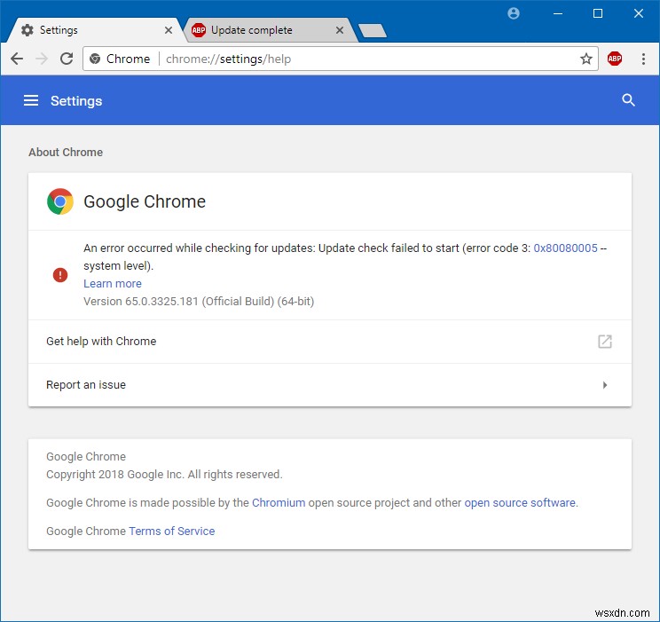 Google Chrome আপডেট সমস্যা - সমাধান
