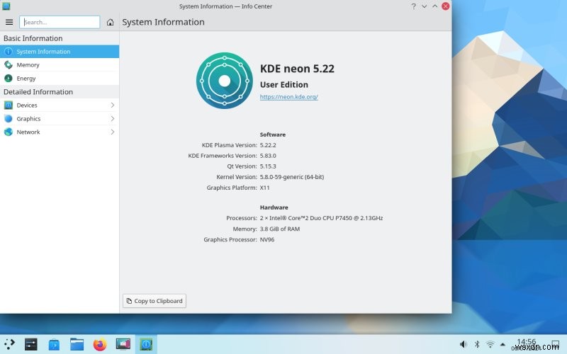 আমার 2009 এলজি ল্যাপটপ KDE নিয়ন চালাচ্ছে