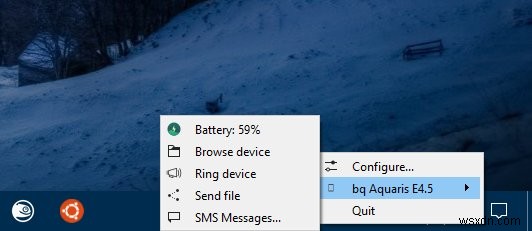 Windows-এ KDE কানেক্ট - একটি শিখর লুকিয়ে নিন