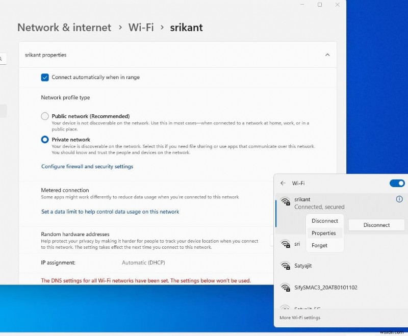 Wi-Fi Windows 11-এ সংযোগ বিচ্ছিন্ন রাখে (সমস্যা সমাধানের 9 উপায়)
