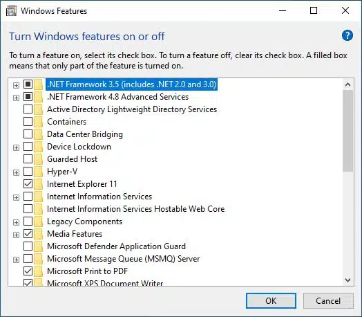 সমাধান:Windows 10 (.Net Framework 3.5) এ ত্রুটি কোড 0x800f0950