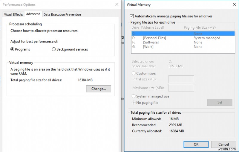 Windows 10 এ সিস্টেম এবং সংকুচিত মেমরি উচ্চ CPU ব্যবহার ঠিক করুন