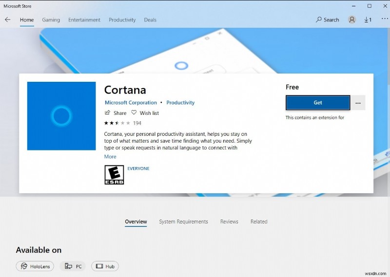 সমাধান:Cortana Windows 10 সংস্করণ 22H2 এ কাজ করছে না