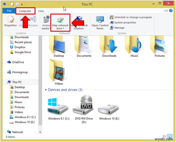 Windows 8.1 এ OneDrive কে নেটওয়ার্ক ড্রাইভ হিসাবে ম্যাপ করা