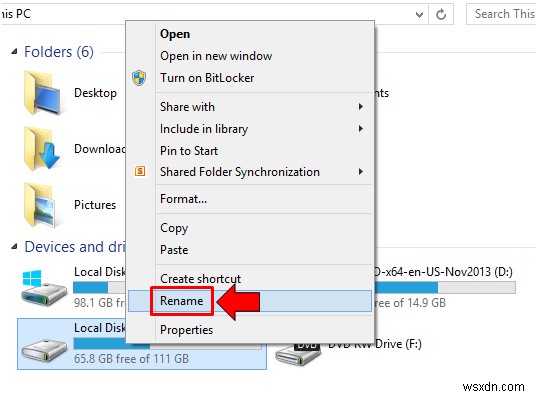 Windows 8.1 এ হার্ড ড্রাইভ পার্টিশনের সাথে কাজ করা