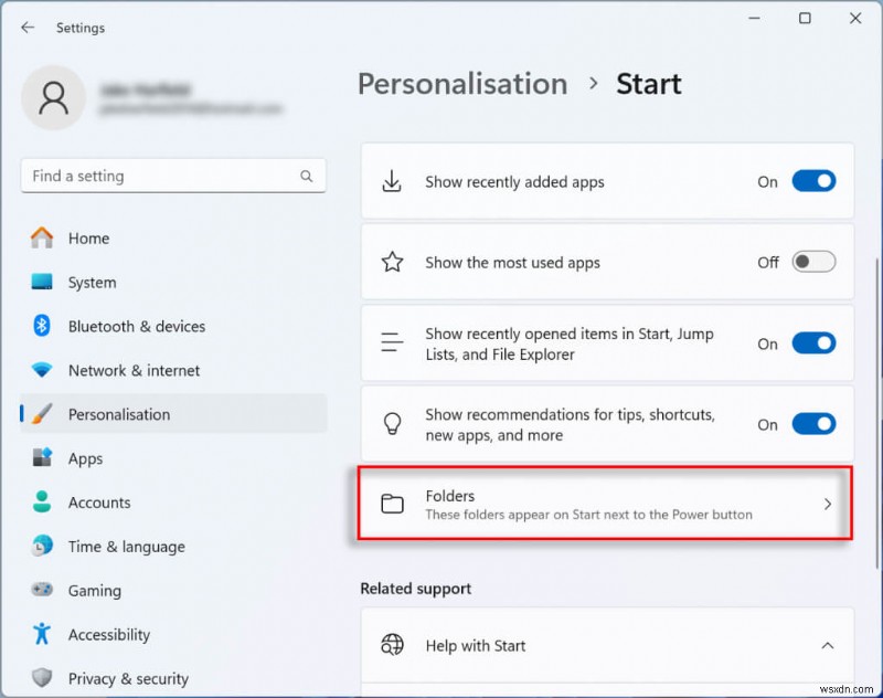 Windows 11 স্টার্ট মেনুতে সিস্টেম ফোল্ডার যোগ করুন:ধাপে ধাপে নির্দেশিকা 