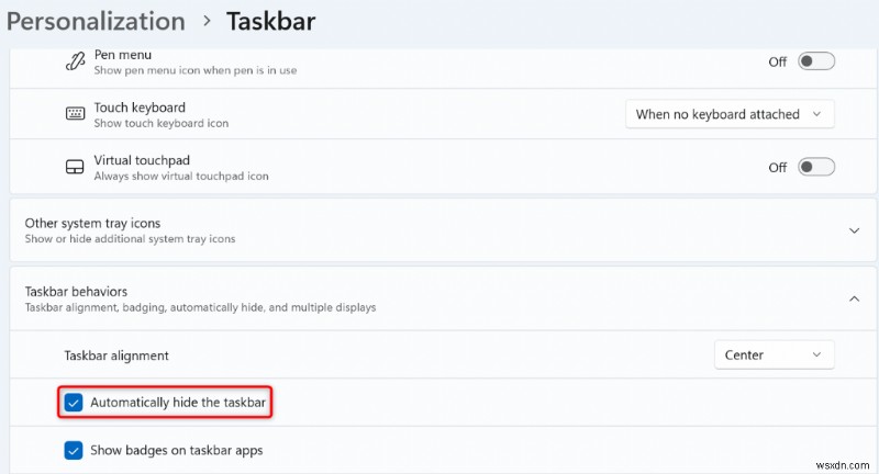 কিভাবে একটি ক্লিনার ডেস্কটপের জন্য Windows 11 টাস্কবার স্বয়ংক্রিয়ভাবে লুকাবেন 