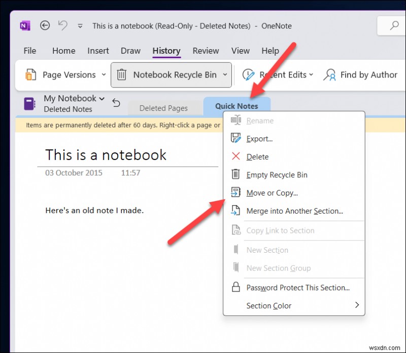 মুছে ফেলা OneNote নোটবুক পুনরুদ্ধার করুন:ধাপে ধাপে নির্দেশিকা 