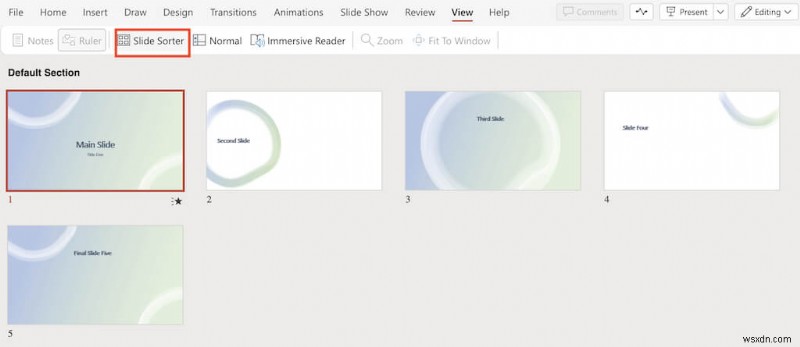 পাওয়ারপয়েন্ট স্লাইডগুলি শাফেল করুন:এলোমেলো উপস্থাপনার জন্য ম্যানুয়াল এবং VBA গাইড 