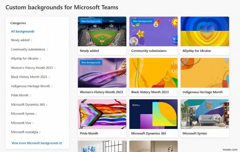বিনামূল্যে Microsoft টিম পটভূমির জন্য শীর্ষ 10 বিশ্বস্ত উত্স 