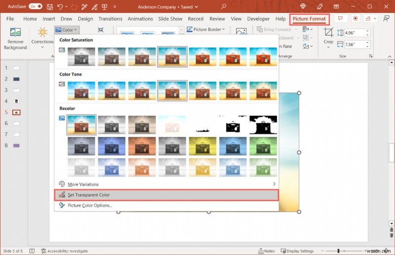 PowerPoint-এ সহজেই ছবি এবং স্লাইড পটভূমি স্বচ্ছ করুন 