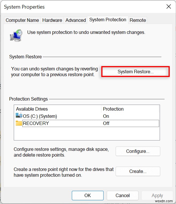 Windows 11-এ সিস্টেম পুনরুদ্ধার সক্ষম করুন এবং ব্যবহার করুন - ধাপে ধাপে নির্দেশিকা 