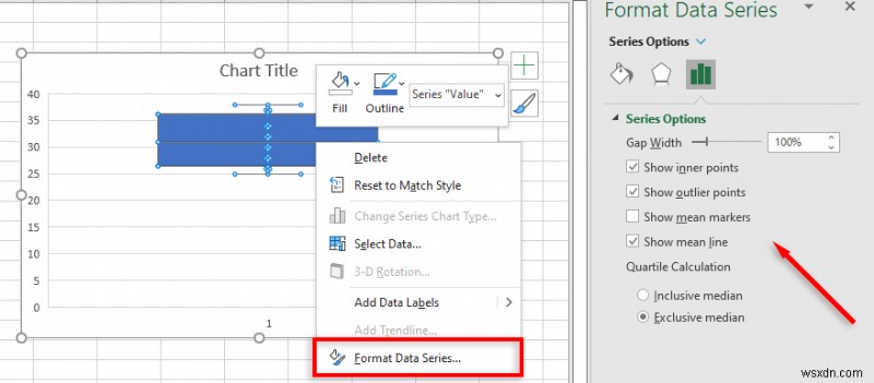 ধাপে ধাপে নির্দেশিকা:Excel 365 এবং উত্তরাধিকারে বক্স প্লট তৈরি করুন 