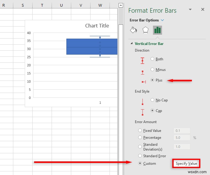ধাপে ধাপে নির্দেশিকা:Excel 365 এবং উত্তরাধিকারে বক্স প্লট তৈরি করুন 