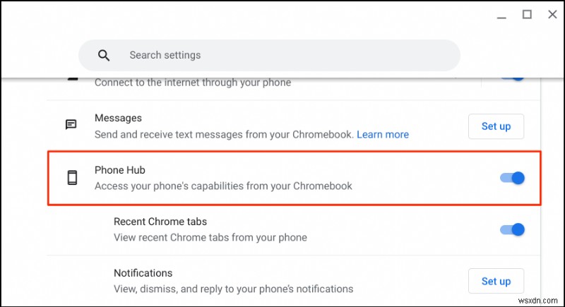 ফোন হাবের মাধ্যমে আপনার ফোনকে Chromebook-এর সাথে সংযুক্ত করুন - ধাপে ধাপে নির্দেশিকা৷ 
