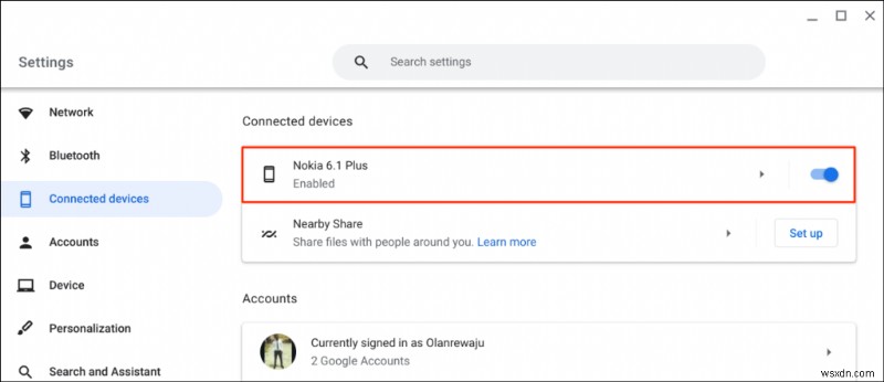 ফোন হাবের মাধ্যমে আপনার ফোনকে Chromebook-এর সাথে সংযুক্ত করুন - ধাপে ধাপে নির্দেশিকা৷ 