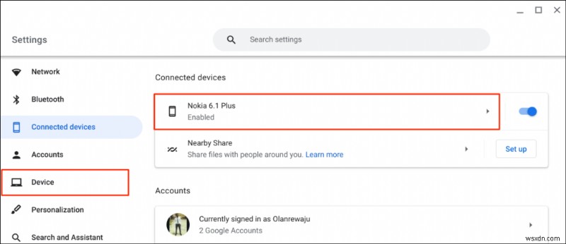 ফোন হাবের মাধ্যমে আপনার ফোনকে Chromebook-এর সাথে সংযুক্ত করুন - ধাপে ধাপে নির্দেশিকা৷ 
