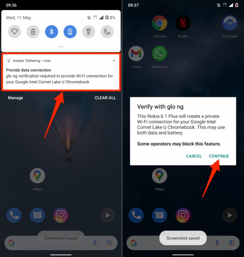 ফোন হাবের মাধ্যমে আপনার ফোনকে Chromebook-এর সাথে সংযুক্ত করুন - ধাপে ধাপে নির্দেশিকা৷ 