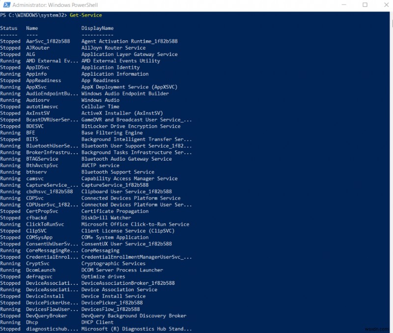 PowerShell বা কমান্ড প্রম্পট সহ সমস্ত উইন্ডোজ পরিষেবা সহজে তালিকাভুক্ত করুন 