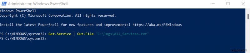 PowerShell বা কমান্ড প্রম্পট সহ সমস্ত উইন্ডোজ পরিষেবা সহজে তালিকাভুক্ত করুন 