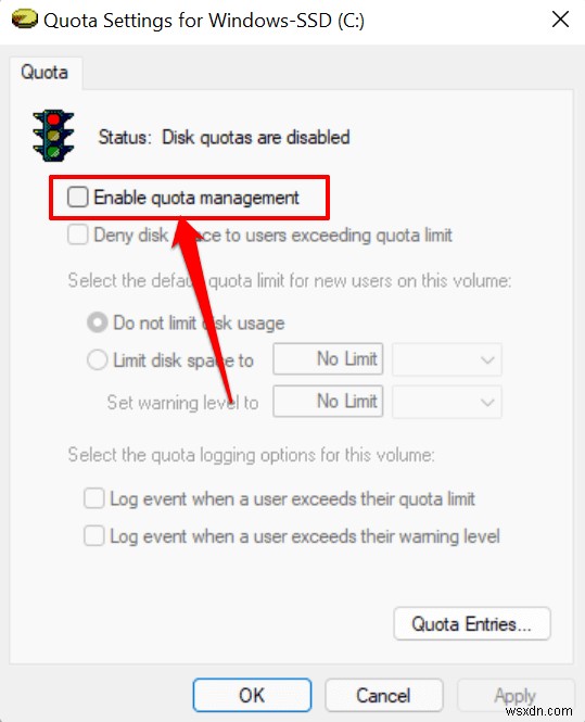 Windows 11-এ মাস্টার ডিস্ক কোটা:ধাপে ধাপে নির্দেশিকা 