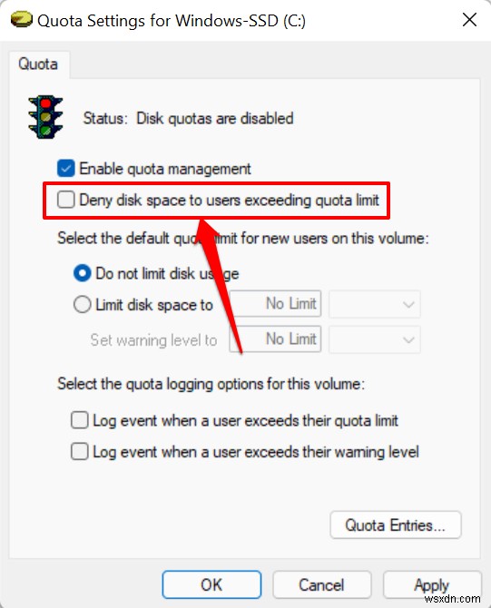 Windows 11-এ মাস্টার ডিস্ক কোটা:ধাপে ধাপে নির্দেশিকা 