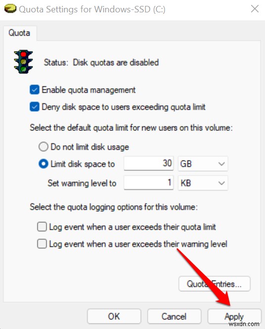 Windows 11-এ মাস্টার ডিস্ক কোটা:ধাপে ধাপে নির্দেশিকা 