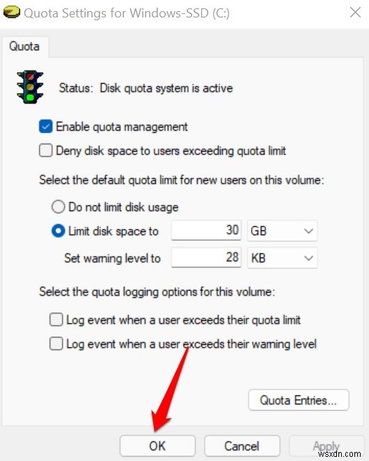 Windows 11-এ মাস্টার ডিস্ক কোটা:ধাপে ধাপে নির্দেশিকা 