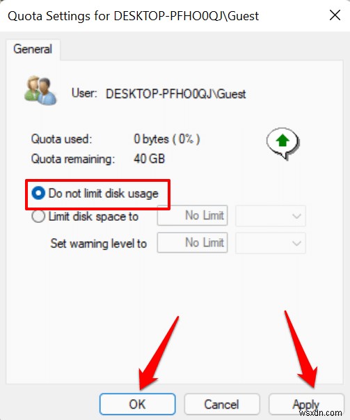 Windows 11-এ মাস্টার ডিস্ক কোটা:ধাপে ধাপে নির্দেশিকা 