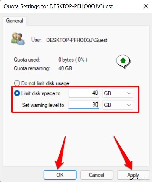 Windows 11-এ মাস্টার ডিস্ক কোটা:ধাপে ধাপে নির্দেশিকা 