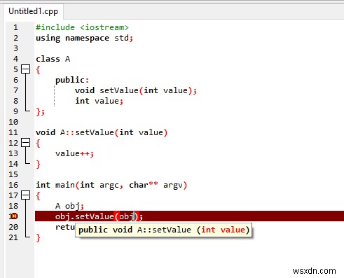 C++  কলের জন্য কোন ম্যাচিং ফাংশন  কম্পাইলেশন ত্রুটির সমাধান করা হচ্ছে 