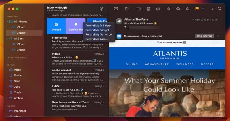 অ্যাপল মেইলে মাস্টার ইমেল অনুস্মারক:iPhone, iPad এবং Mac এর জন্য ধাপে ধাপে নির্দেশিকা 