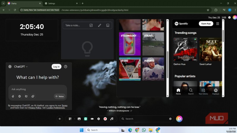 কিভাবে আমি একটি শক্তিশালী ড্যাশবোর্ড দিয়ে Chrome এর নতুন ট্যাব পৃষ্ঠা প্রতিস্থাপন করেছি—এবং কখনই পিছনে ফিরে তাকাইনি৷ 