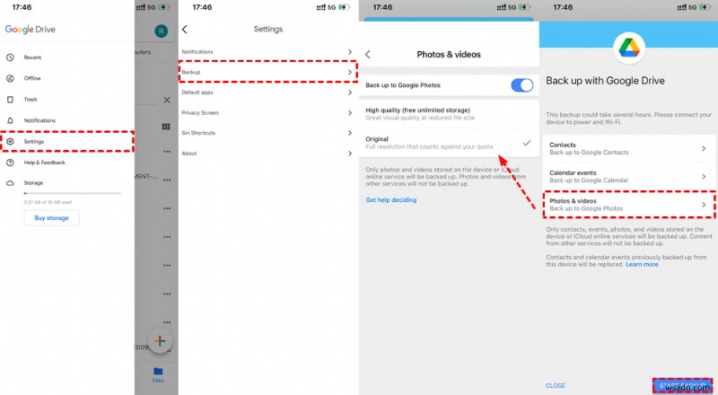 গতি ও শব্দ সংরক্ষণ করার সময় আইফোন থেকে Android এ লাইভ ফটো স্থানান্তর করুন 