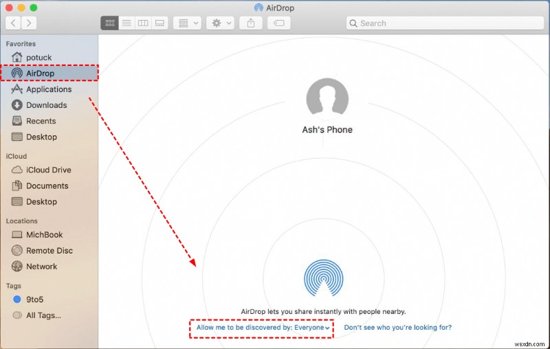 ধাপে ধাপে:AirDrop-এর মাধ্যমে iPhone/iPad-এ PDFগুলি স্থানান্তর করুন