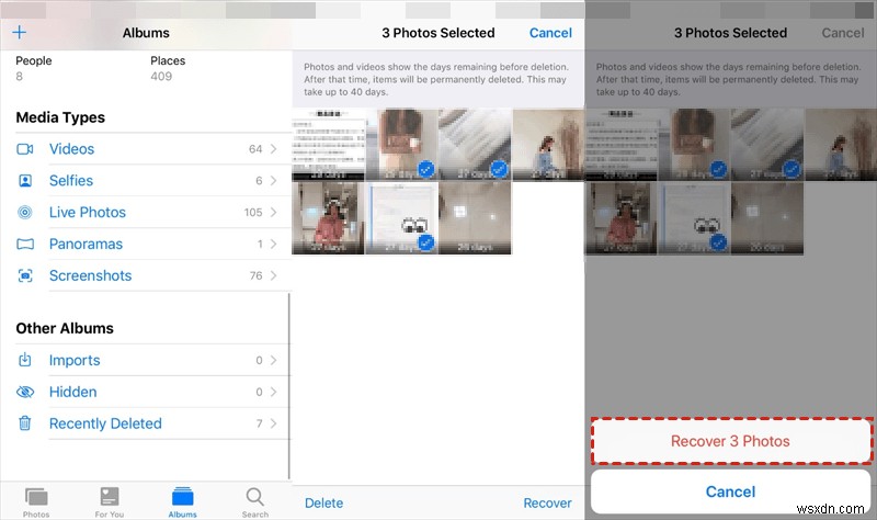 iPhone-এ আপনার সাম্প্রতিক মুছে ফেলা ফটোগুলি পুনরুদ্ধার করুন - ধাপে ধাপে নির্দেশিকা 