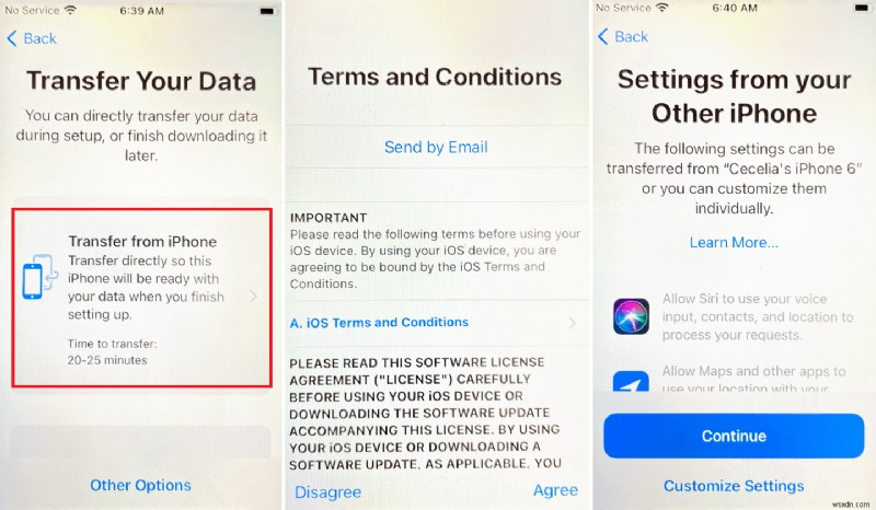 ৪টি সহজ ধাপে iPhone 14/15-এ আপনার iPhone 7+ ডেটা স্থানান্তর করুন 