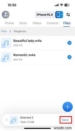 ওয়্যারলেসভাবে iPhone রিংটোন স্থানান্তর করুন:ধাপে ধাপে নির্দেশিকা 